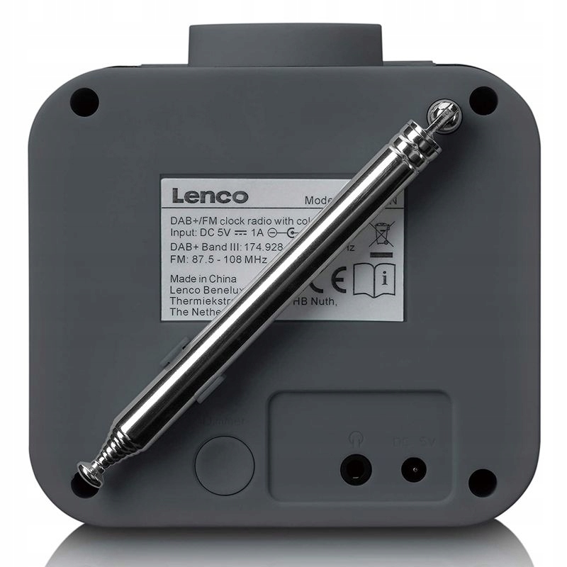Radio Hi-Fi Lenco CR-620 DAB+ RDS AUX Zegar Sleep Zasilanie sieciowe