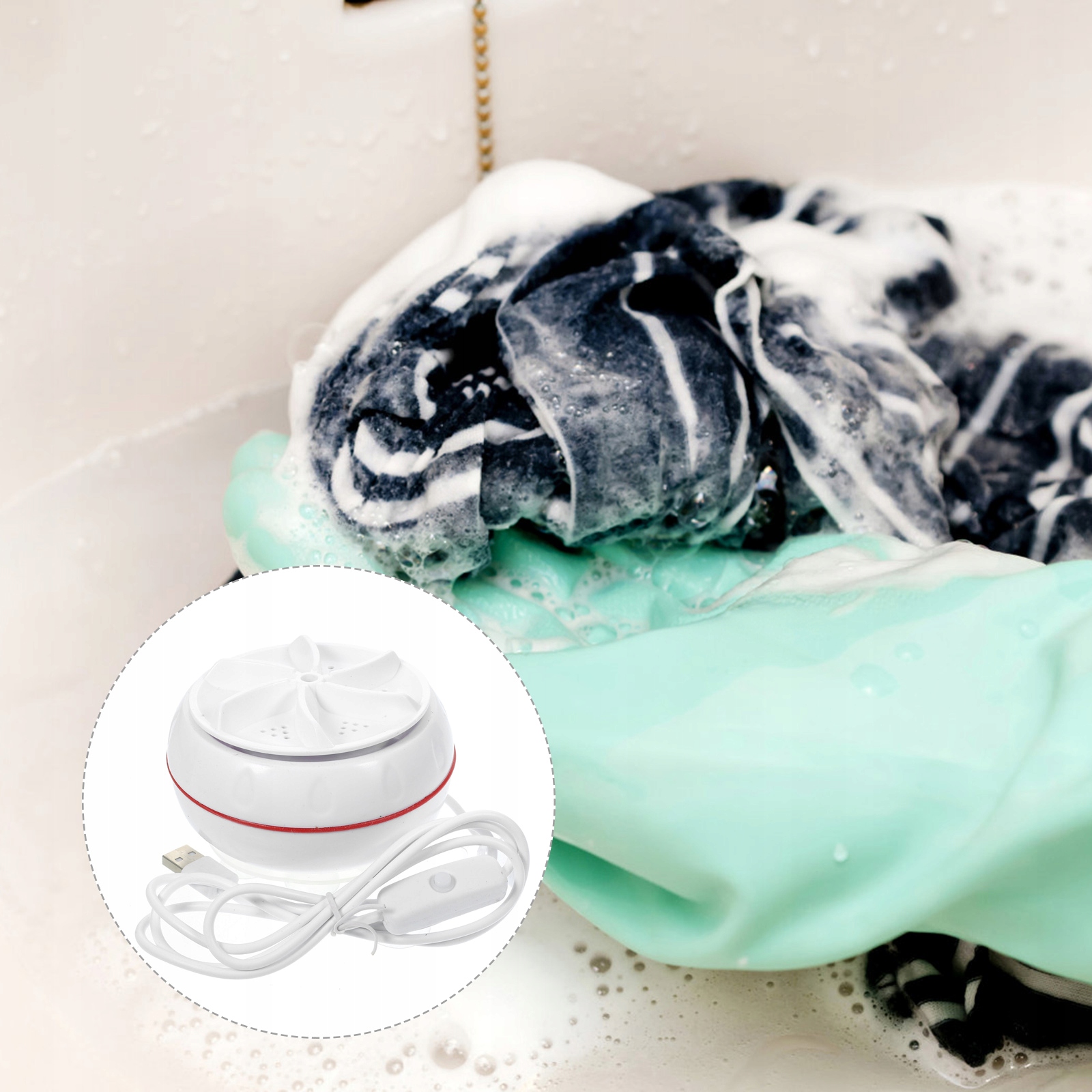 Pralka podróżna Mini pralka USB Maksymalna prędkość wirowania (obr./min) inna