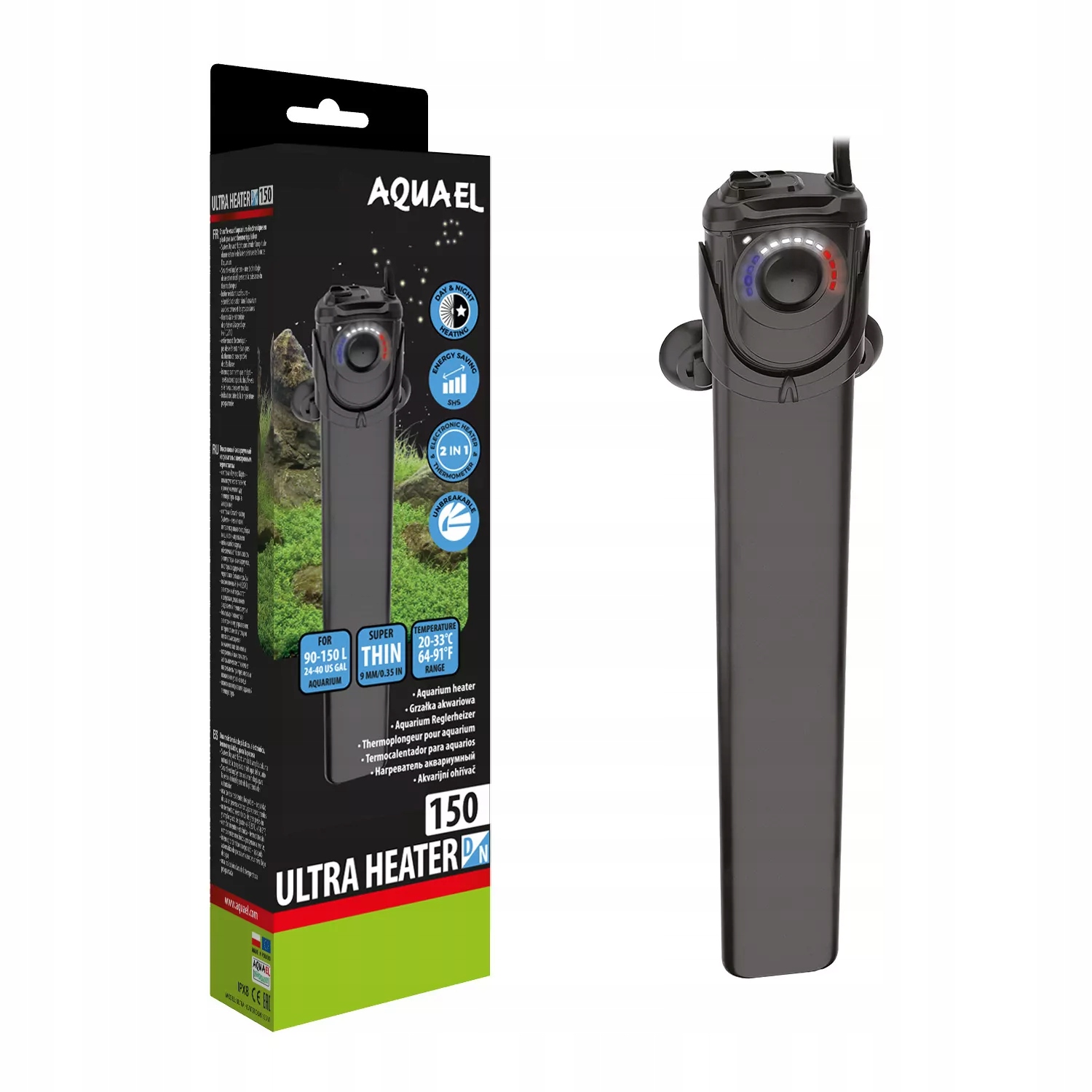 Aquael Grzałka Ultra Heater D&n 150W