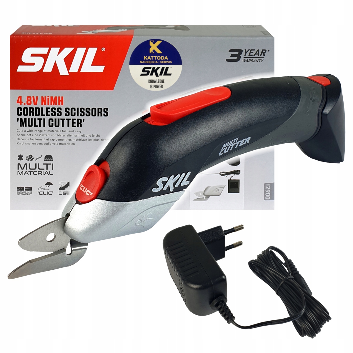 Nożyce Akumulatorowe Skil 2900 Multi Cutter 4,8V do Tkanin Kartonu Skóry