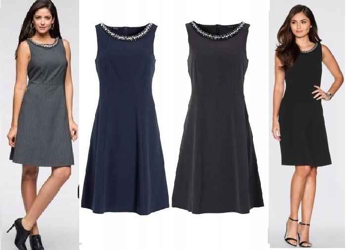 

Wyjątkowa I Elegancka Sukienka Zdob. 3kolory 46/48