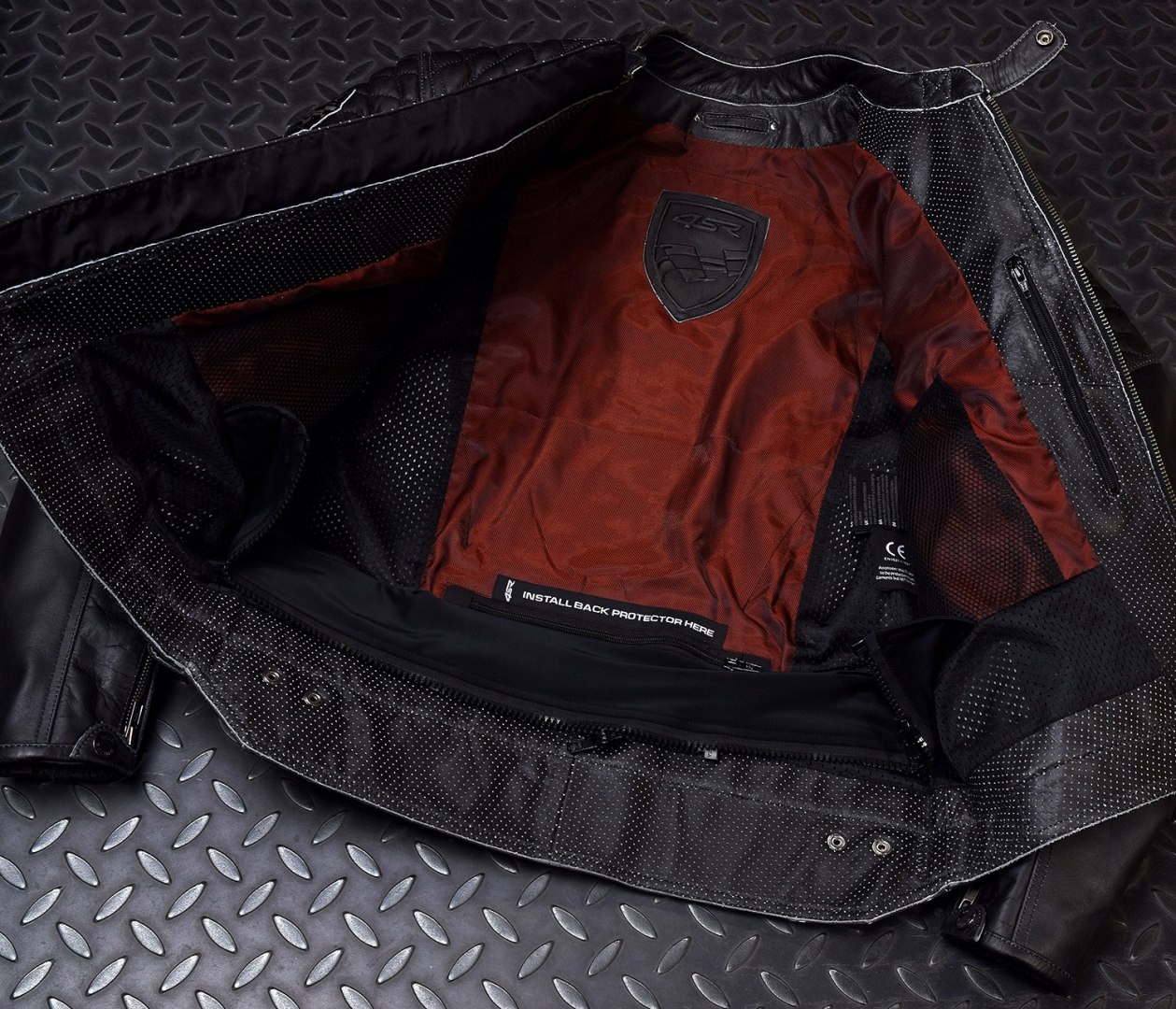 4SR Scrambler Petroleum 58 Materiał skóra