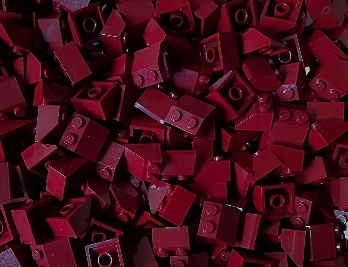 

Lego 3039 slope skos 2x2 dark red 10 szt Nowe