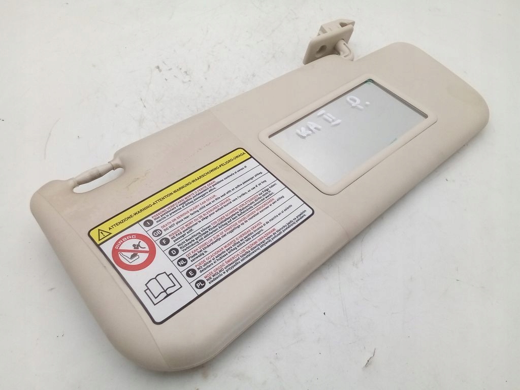 Ford Ka MK2 II 2 cap cover przeciwsloneczna right visor right EU