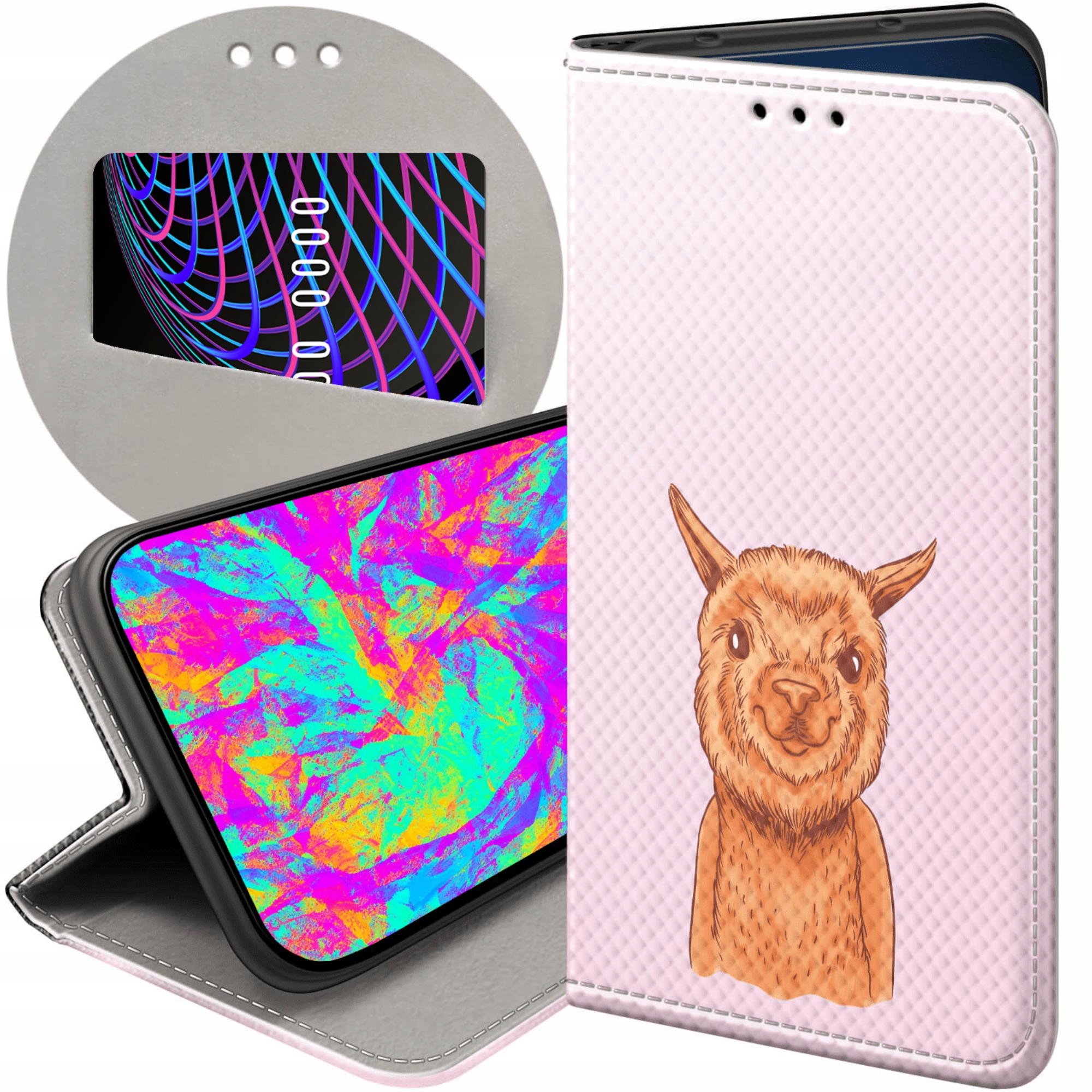 Etui Z Klapką Do Honor 400 Smart X7D 4G 5G Lama Alpaka Andy Case