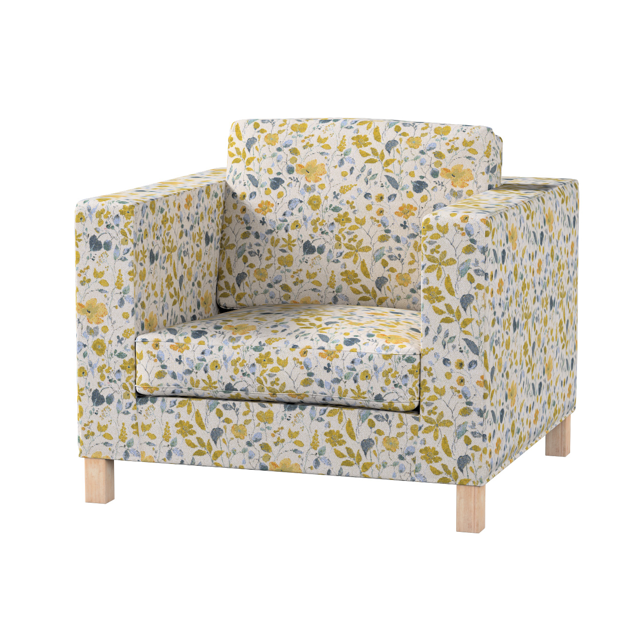 Poťah na kreslo Karlanda Ikea žlto-modrý