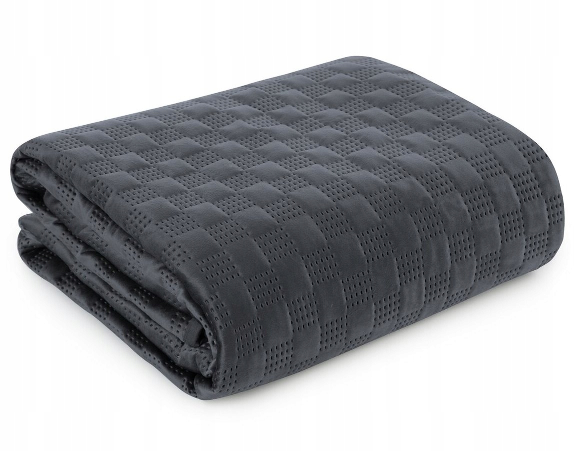 Přehoz Sofia 200 x 220 cm Modrý Welwet Eurofirany