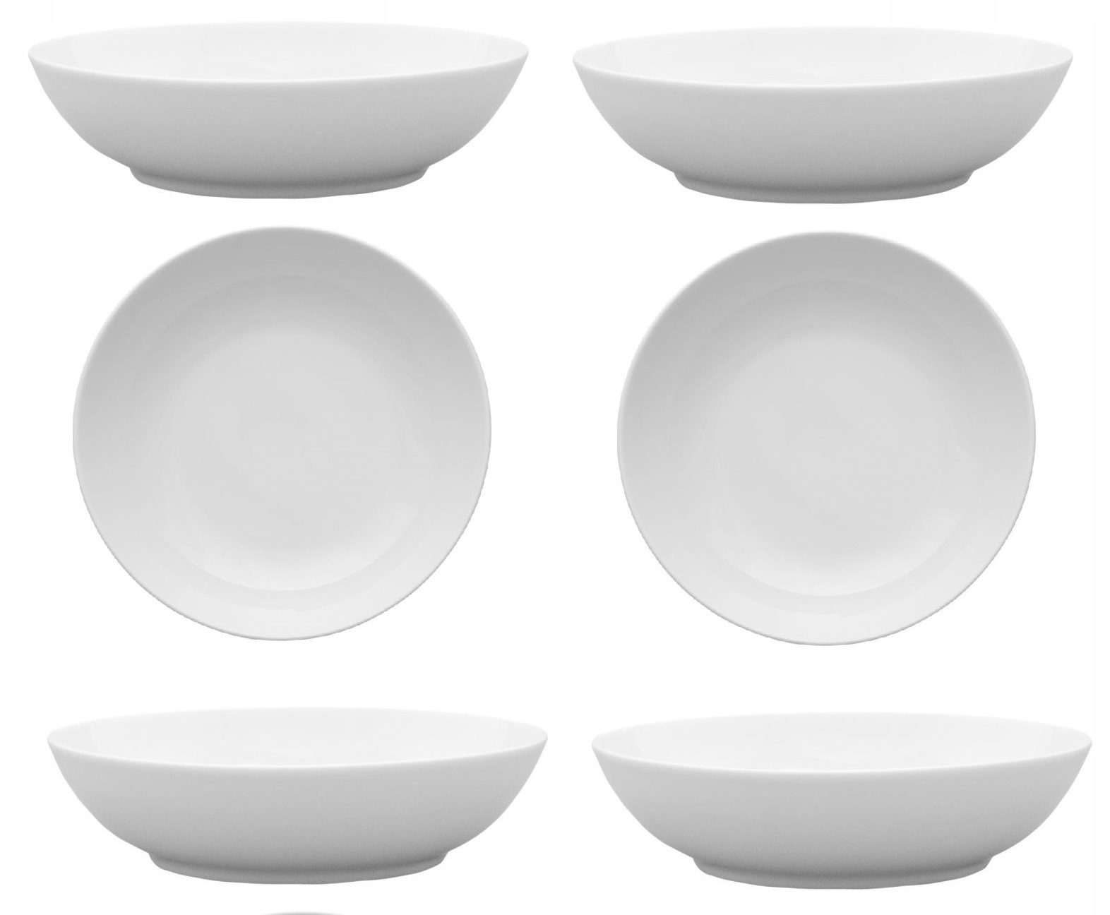 LUBIANA BOSS 6 x TALERZ GŁĘBOKI DO ZUPY 22 CM ROMA