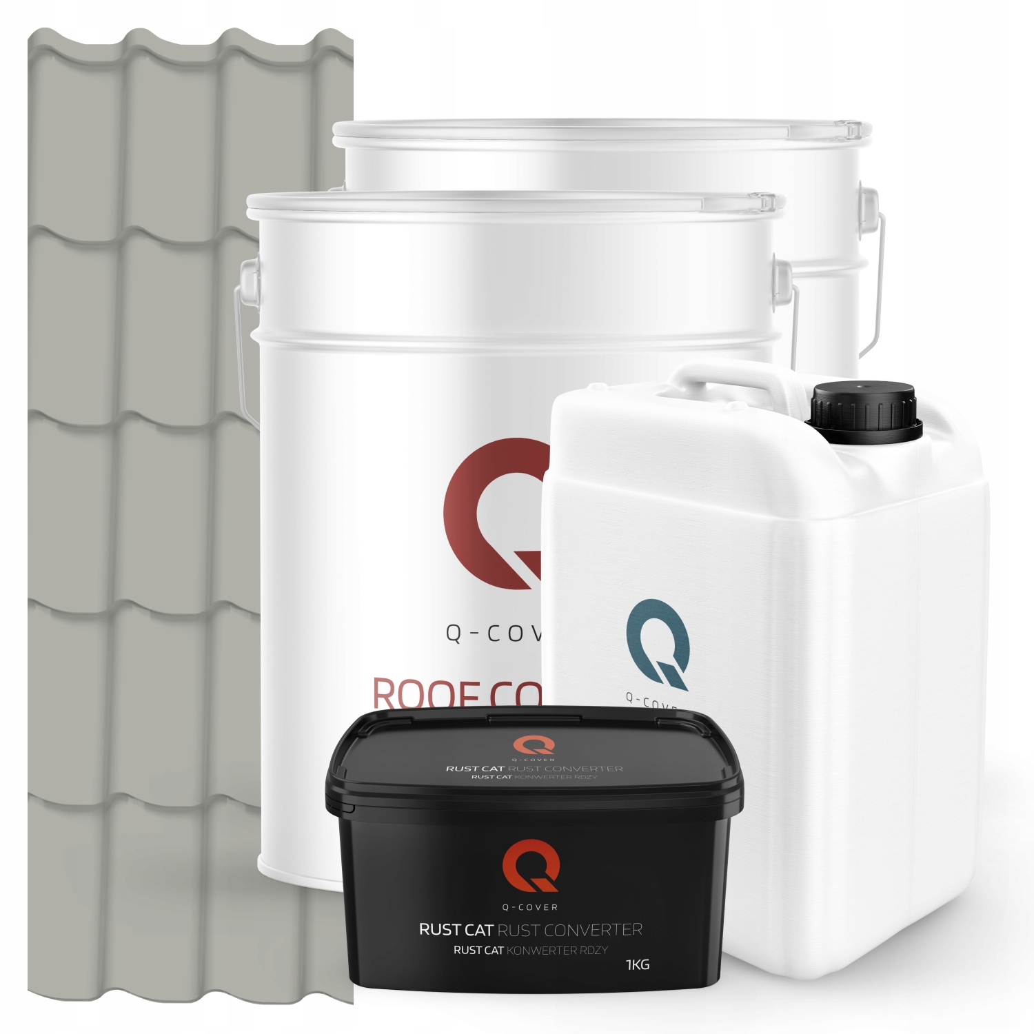 Farba Na Strechu Kovová Súprava Sivá Agatová Ral 7038 74 m2 Lesk