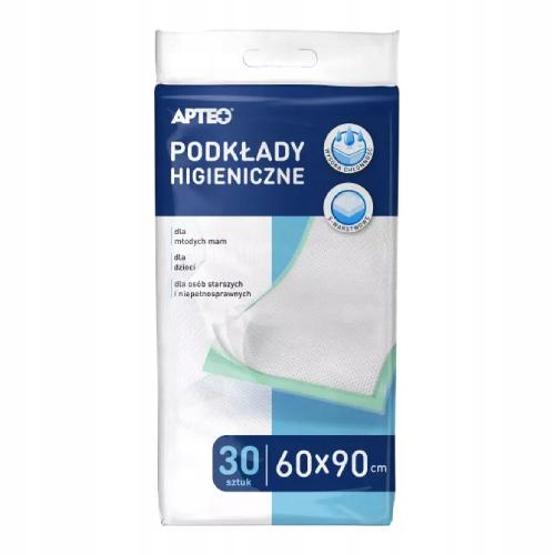 

Podkłady higieniczne Apteo 60 cm x 90 cm, 30 sztuk