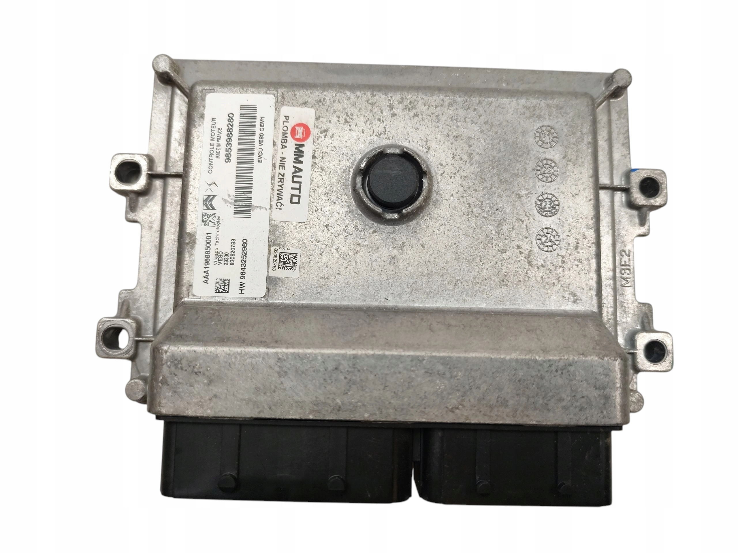 computer control unit of the engine OPEL COMBO E 136KM 100kW 9853988280 9843252980