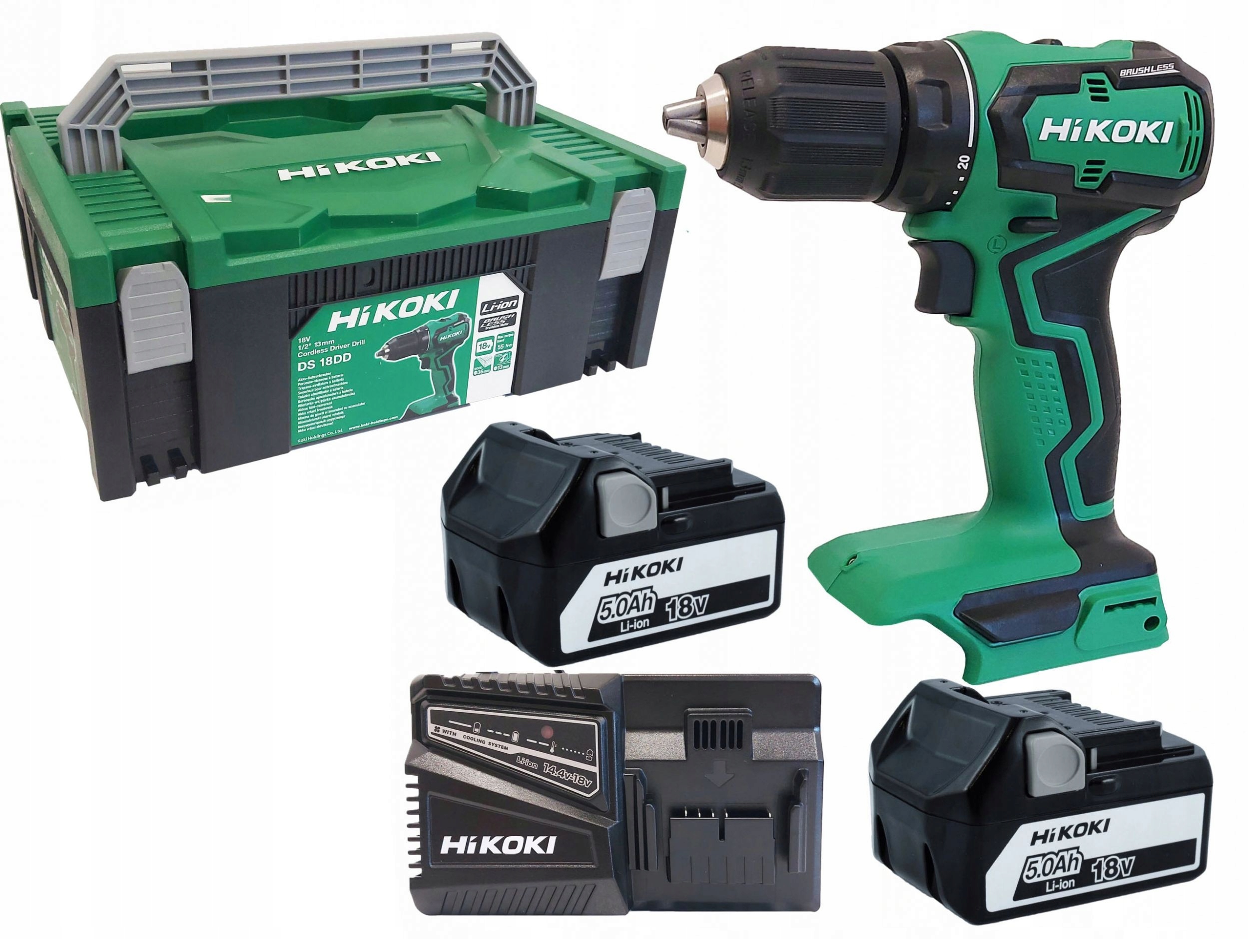 

Hikoki DS18DD Wkrętarka 2x18V 5.0AH 55NM