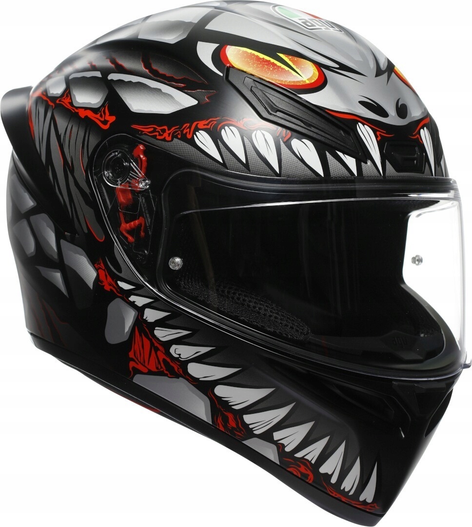 Prilba Agv K-1 S Lyzard Matt Black/Grey/Red E2206