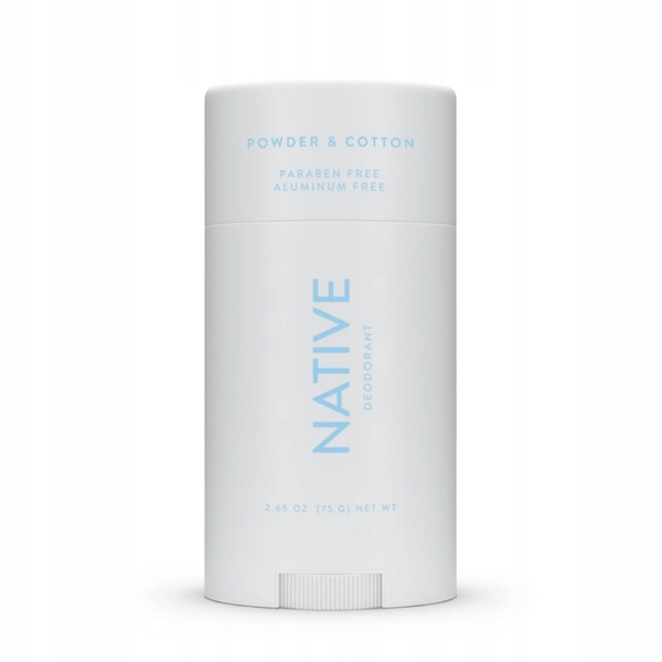 Native Powder & Cotton 75 g – Deodorant v tyčince pro ženy