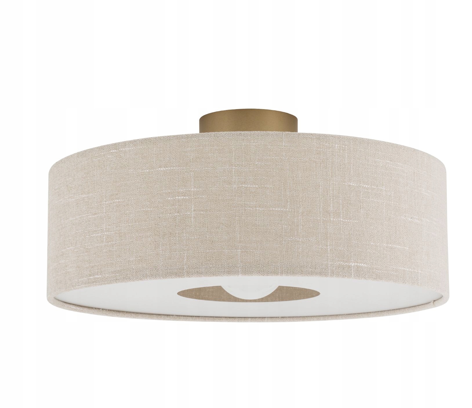 Lampa sufitowa plafon z abażurem do sypialni jadalni beżowy Santana M