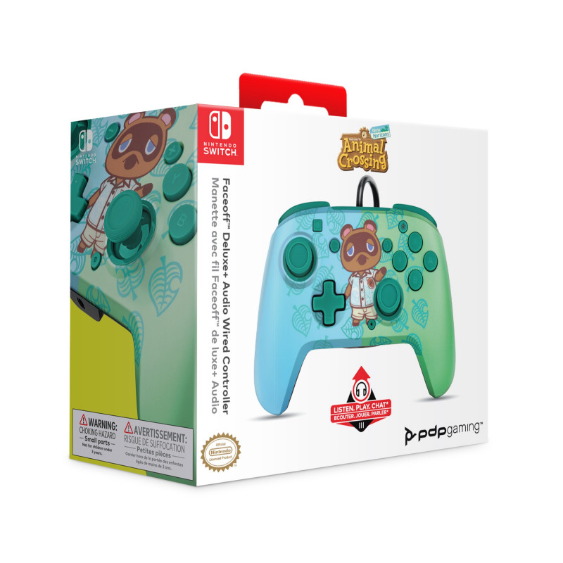 Pdp Nintendo Switch Wired Deluxe Controller Animal Crossing