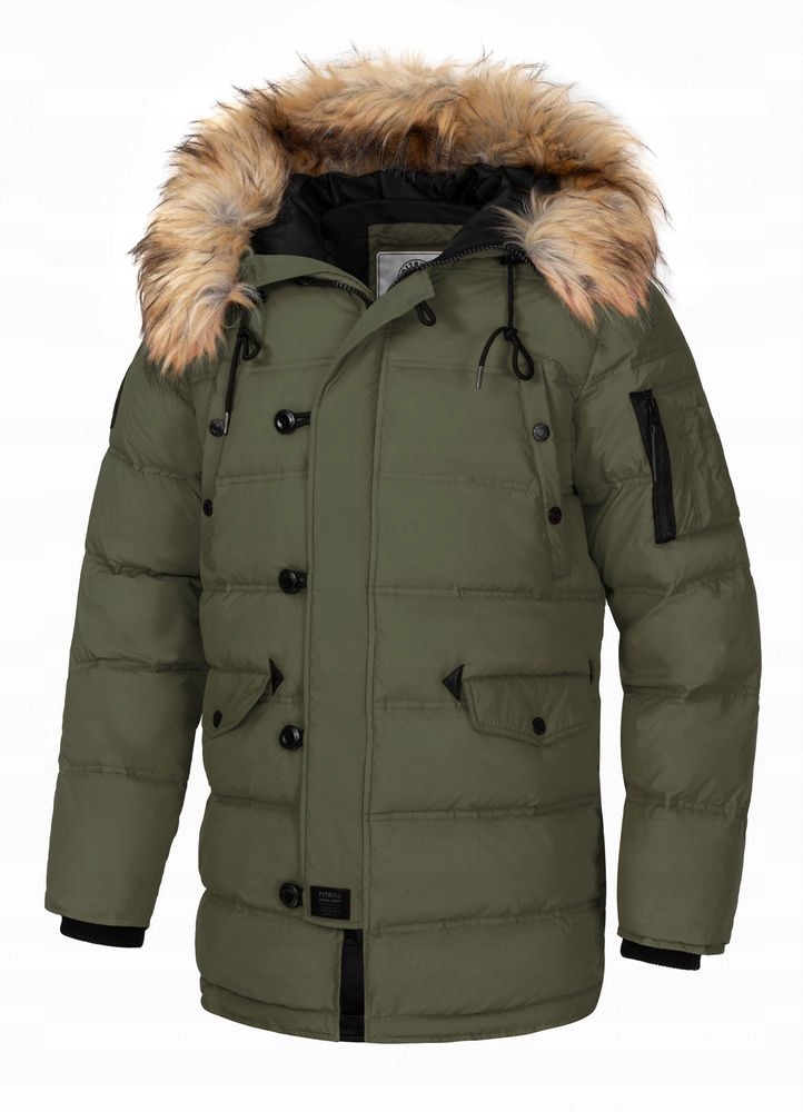 Pánská Zimní bunda Pitbull Parka s kapucí Kingston II, zateplená