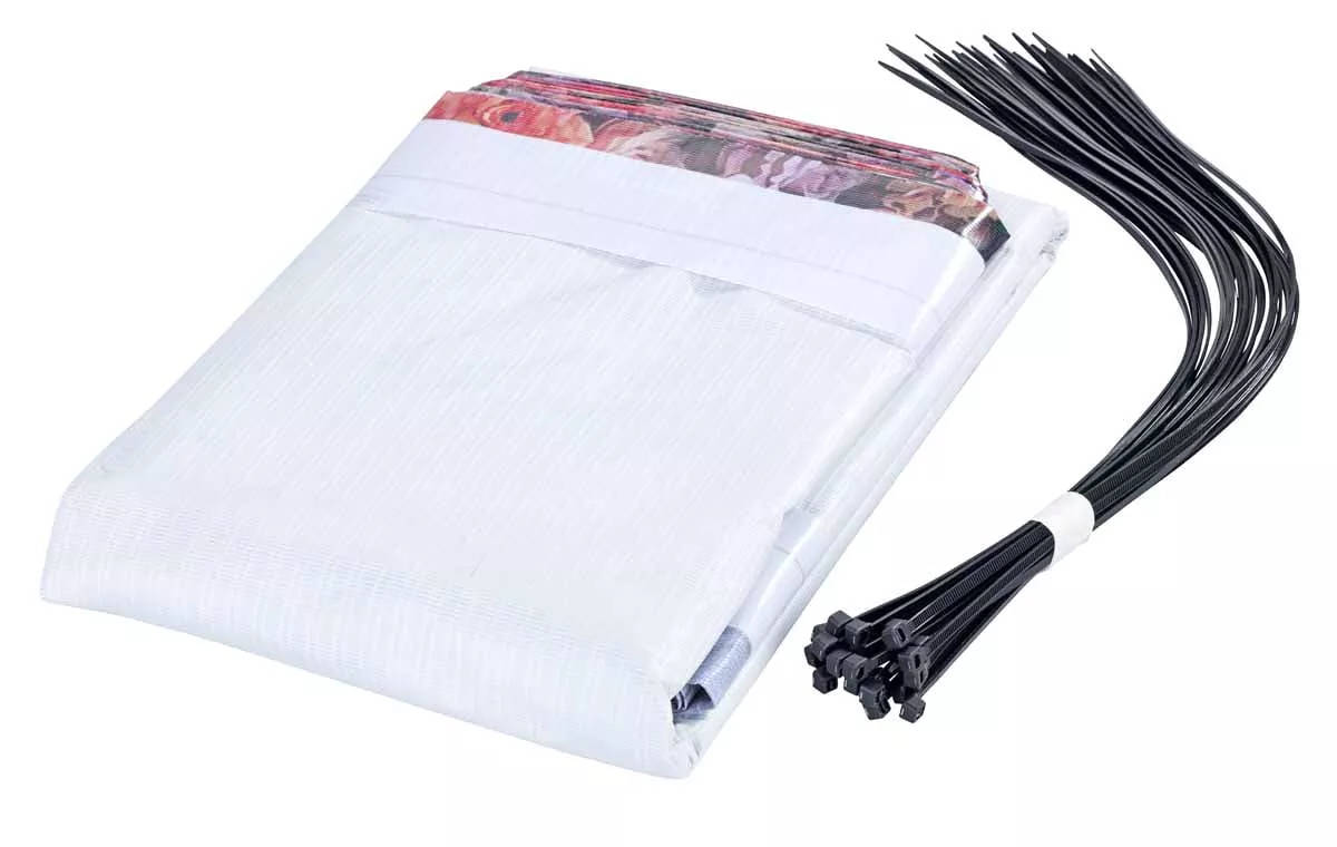 OSŁONA BALKONOWA maskująca wzór RÓŻE 5 m x 85 cm Szerokość produktu 85 cm