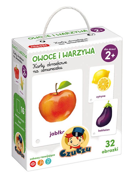 

Karty Obrazkowe Na Sznureczku Owoce i warzywa +2l