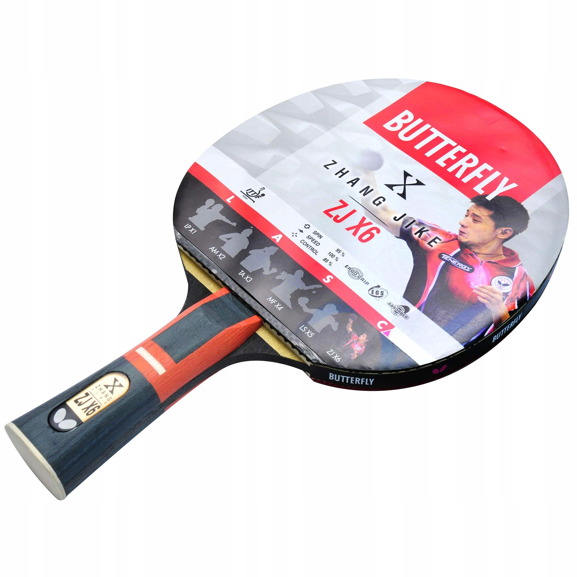 Rakietka Do Tenisa Stołowego Butterfly Paletka Ping Pong Zhang Jike X6