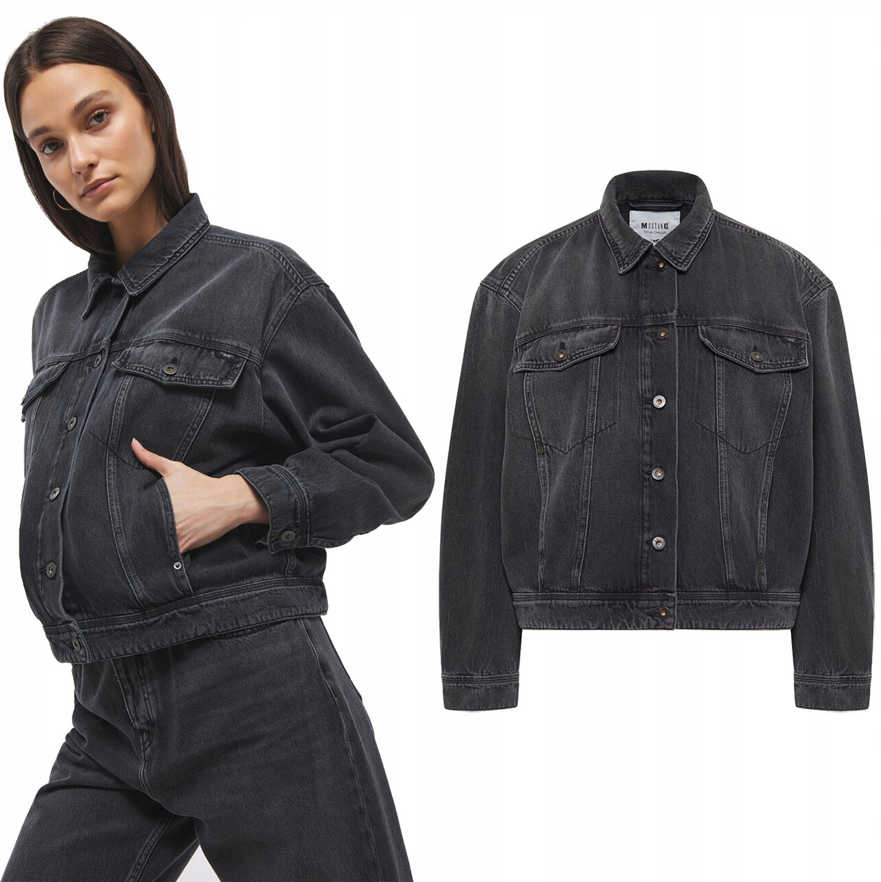 Mustang Luise Denim Jacket Relaxed Iron dámská džínová bunda velikost Xs