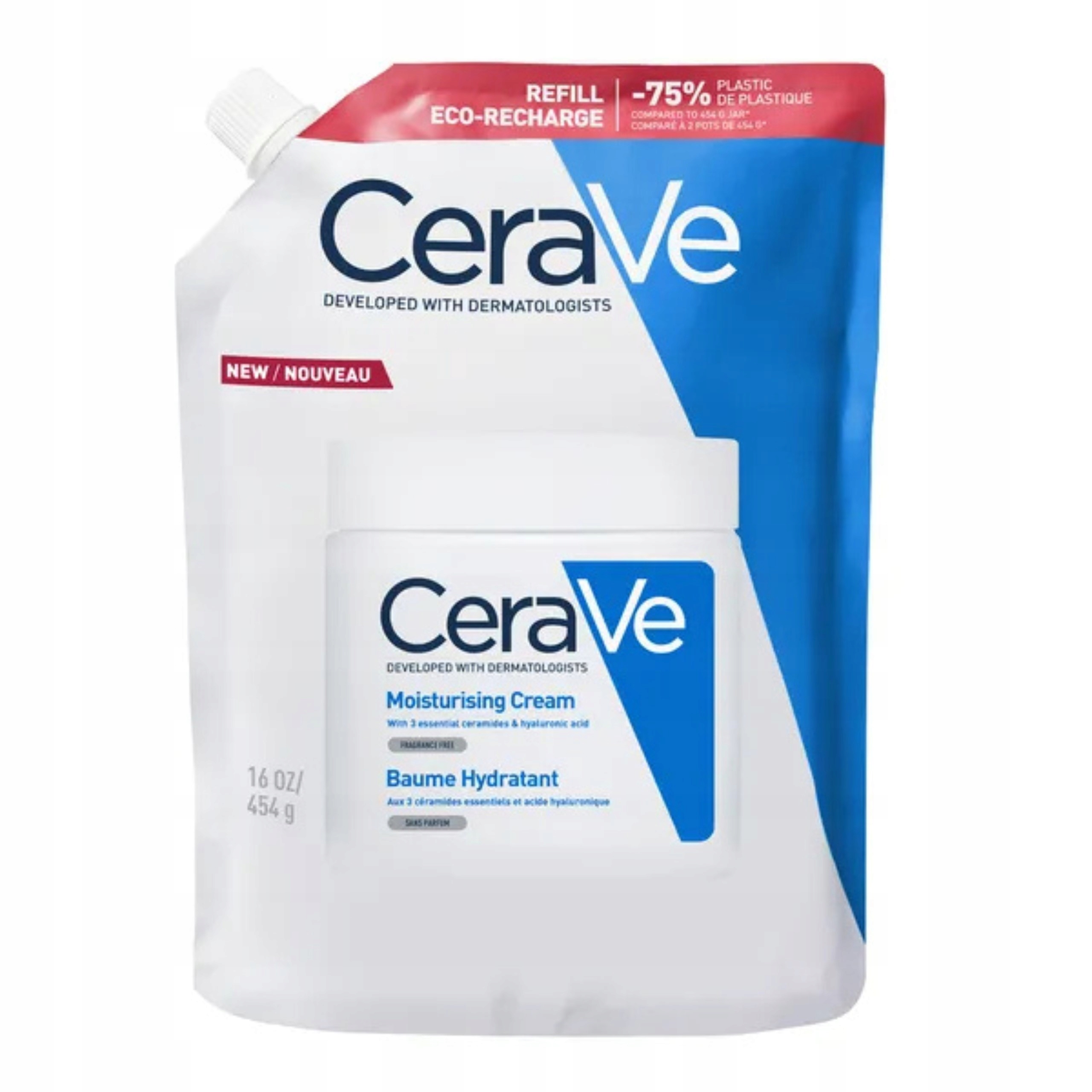 CeraVe Balsam nawilżający do ciała 454 g Zapas Refill