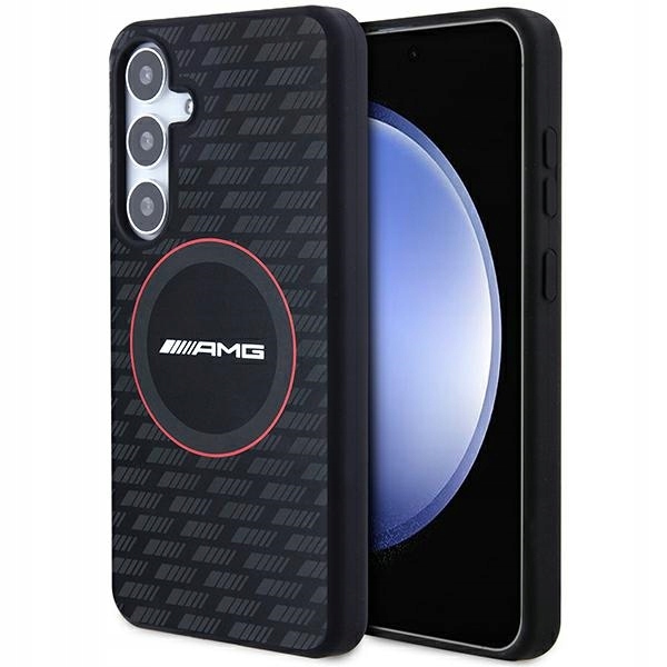 Pouzdro Amg AMHMS24M23SMRK S24+ S926 černá/černé tvrdé pouzdro Silikon Uhlíková vrstva