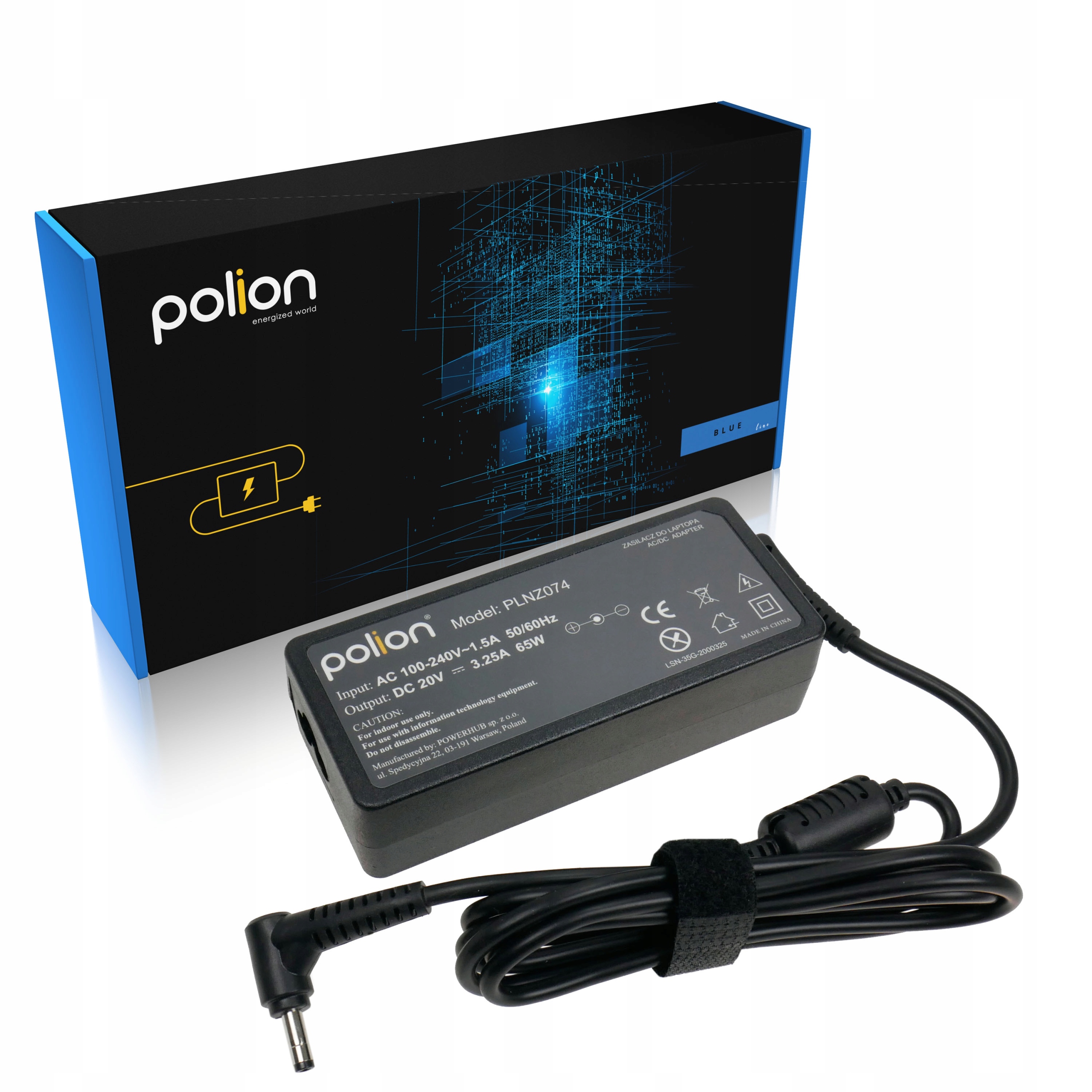 

Ładowarka do Lenovo 65W 20,0V 3,25A 4,0-1,7