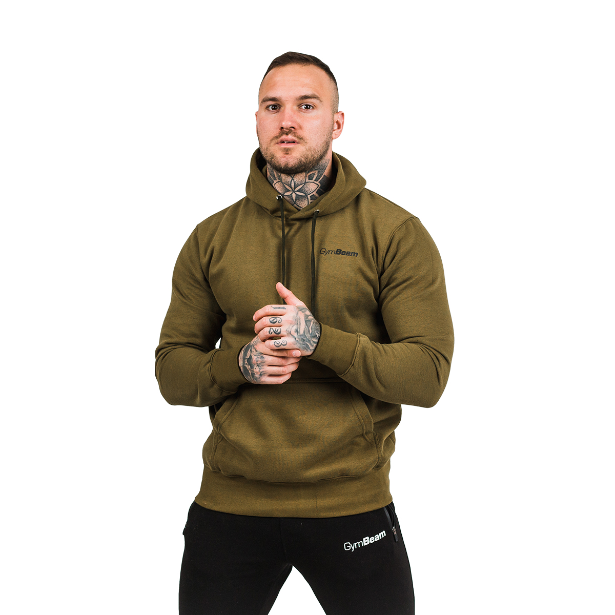 

Bluza Męska Z Kapturem Treningowa Khaki GymBeam S