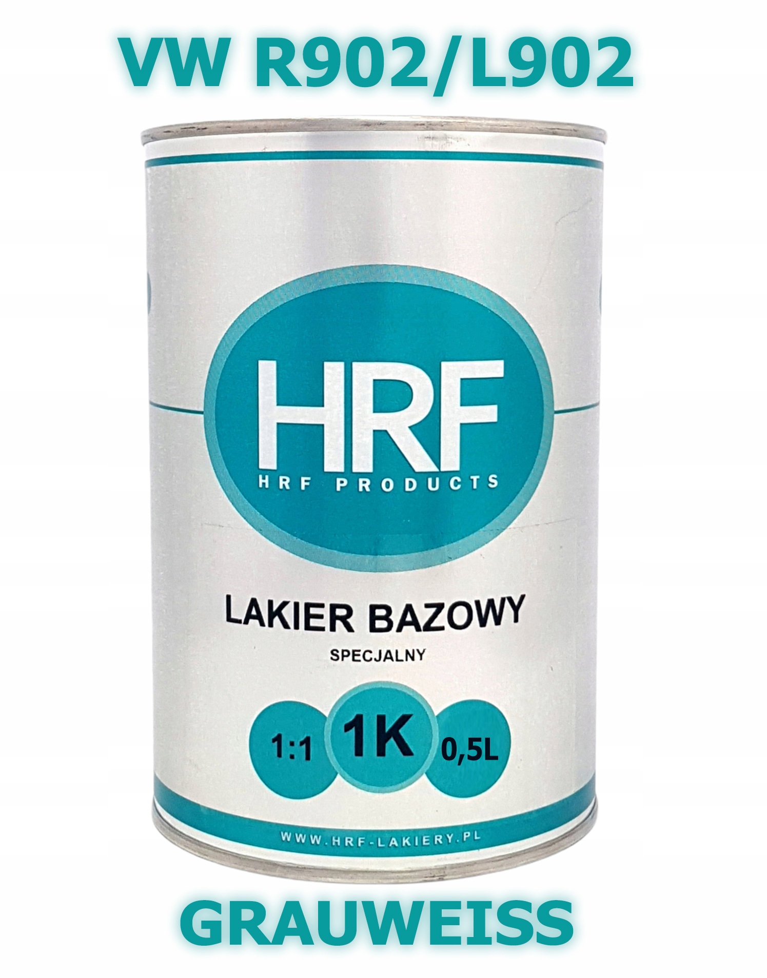 Hrf Lakier Bazowy 1K Vw R902/L902 1:1 Baza 0.5L Gęsta Grauweiss