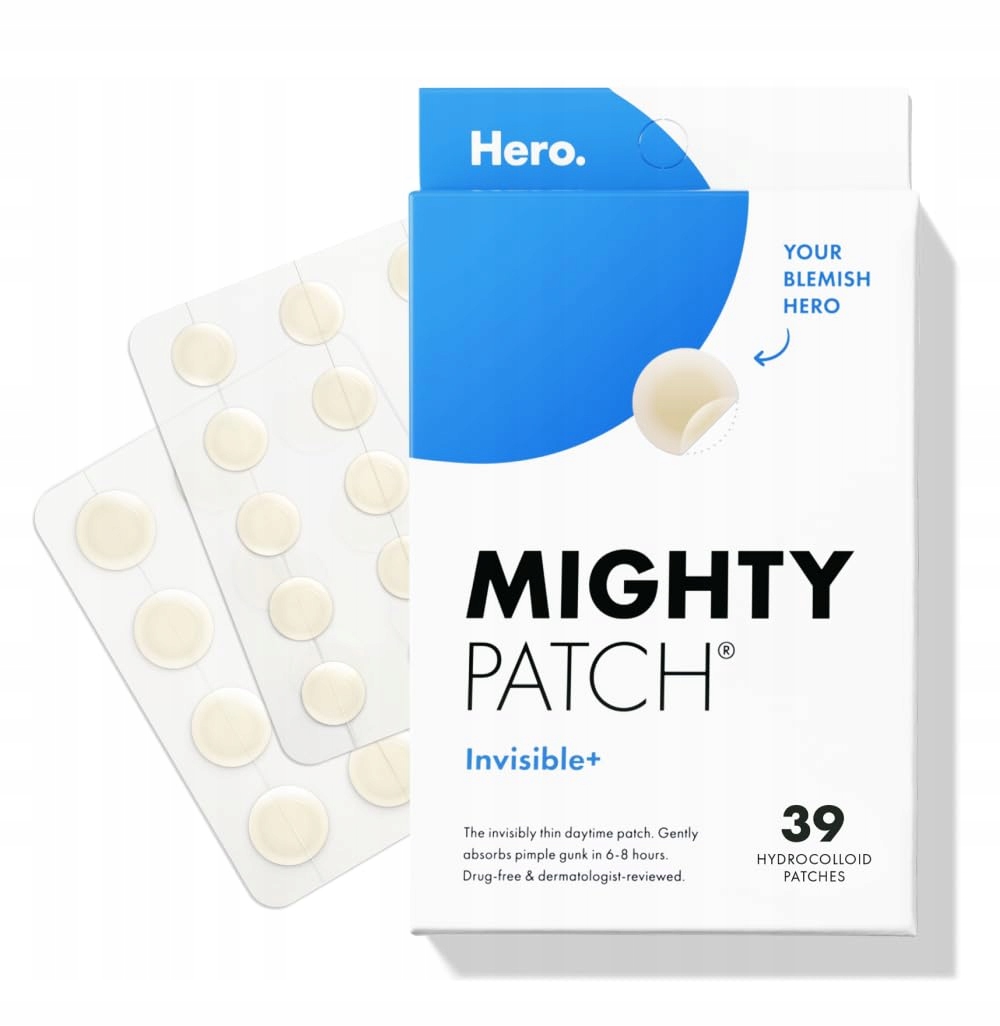 Hero. Mighty Patch Invisible+ przezroczyste plastry na trądzik 39 szt