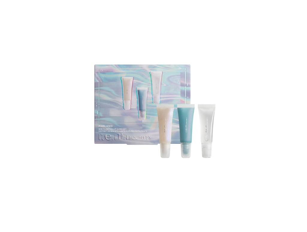 REM R.E.M. Beauty Pixel Iced Mini Plumping Lip Gloss Set trzy