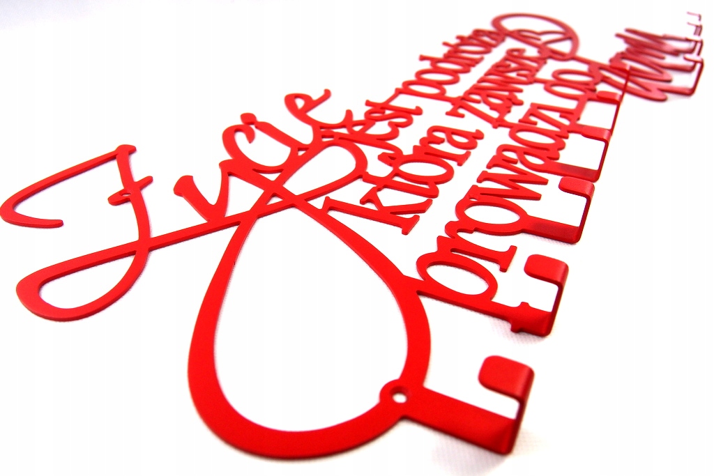 Věšák Na Oblečení, nástěnné bundy, klíče do předsíně, s polskou sentencí