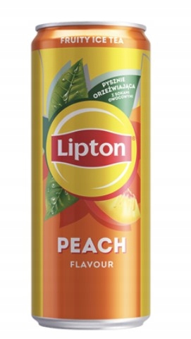 Levně Lipton Ice Tea Peach Nápoj 24 x 330 ml plechovka [kauce]