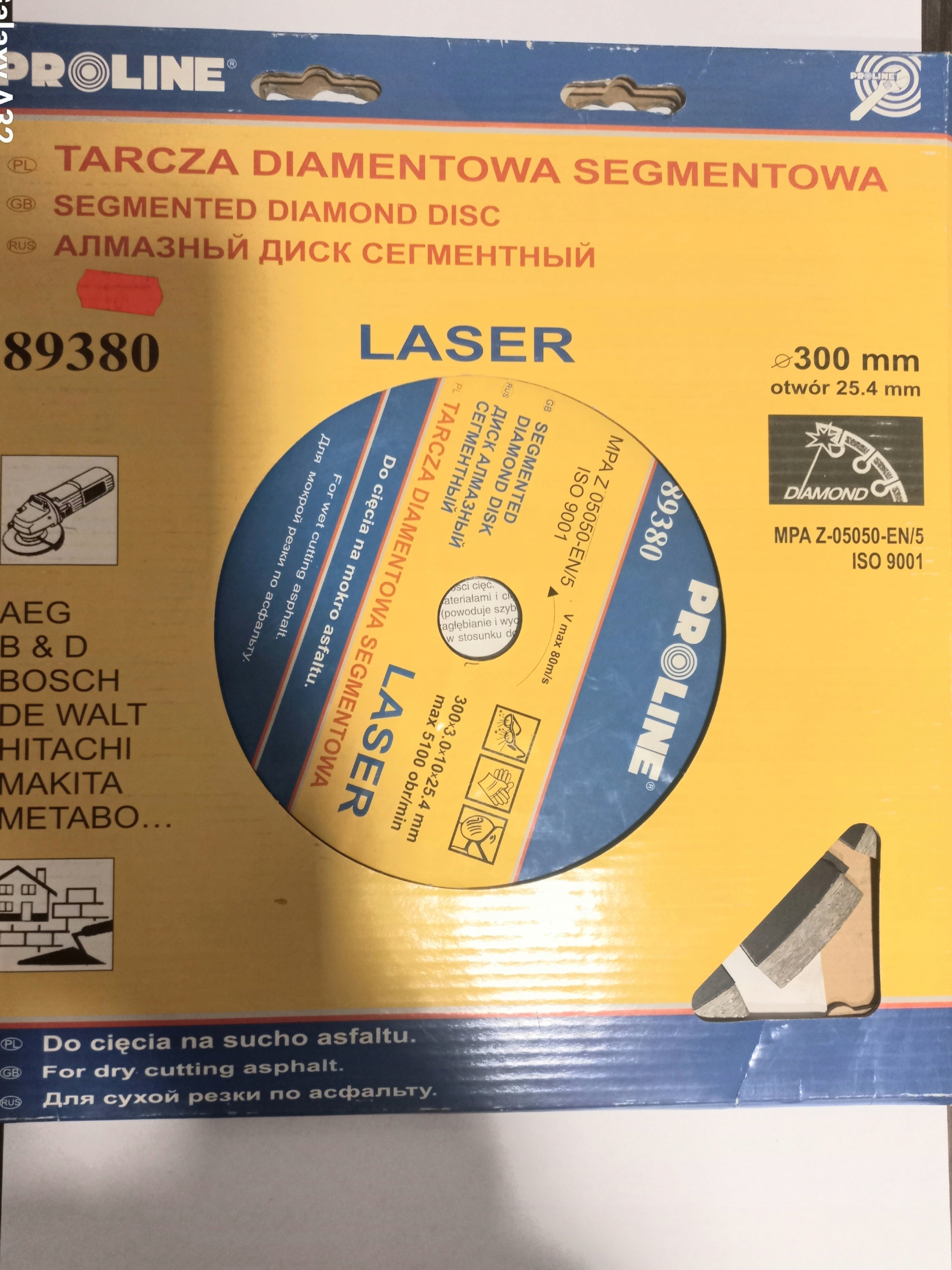 Diamantový kotouč Segmentový 300 mm/25,4 mm Proline