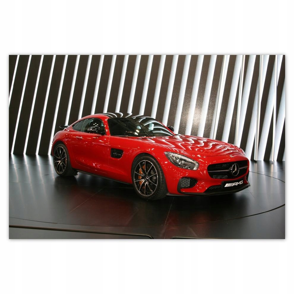 

Plakat 93x62 Czerwony Mercedes Amg