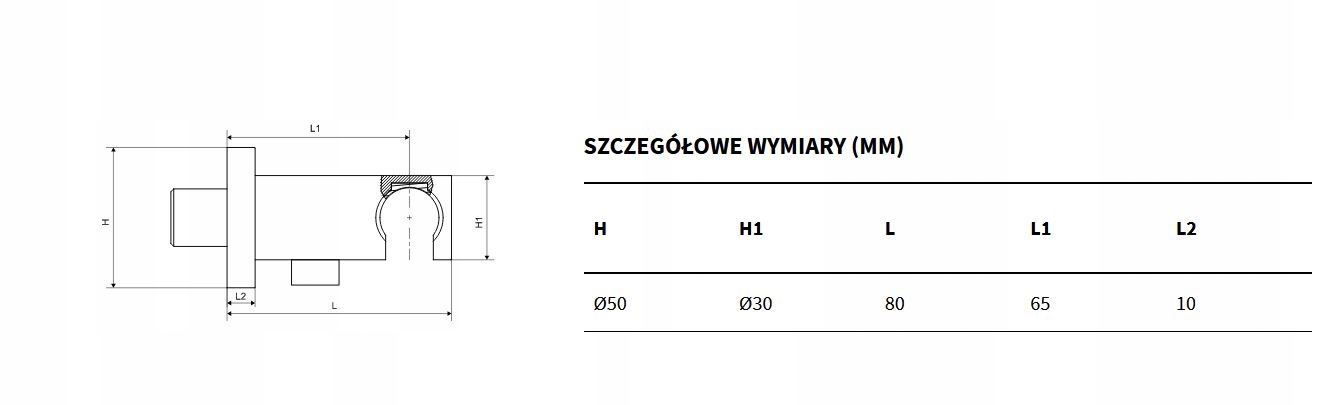 EXCELLENT przyłącze kątowe, czarny mat Kod producenta AREX.1032BL