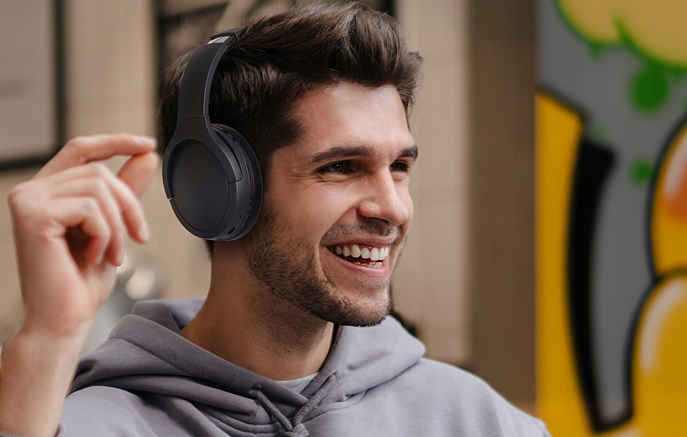 BLITZWOLF WYGODNE BEZPRZEWODOWE SŁUCHAWKI NAUSZNE BLUETOOTH MIKROFON ANC Kod producenta BW-HP6