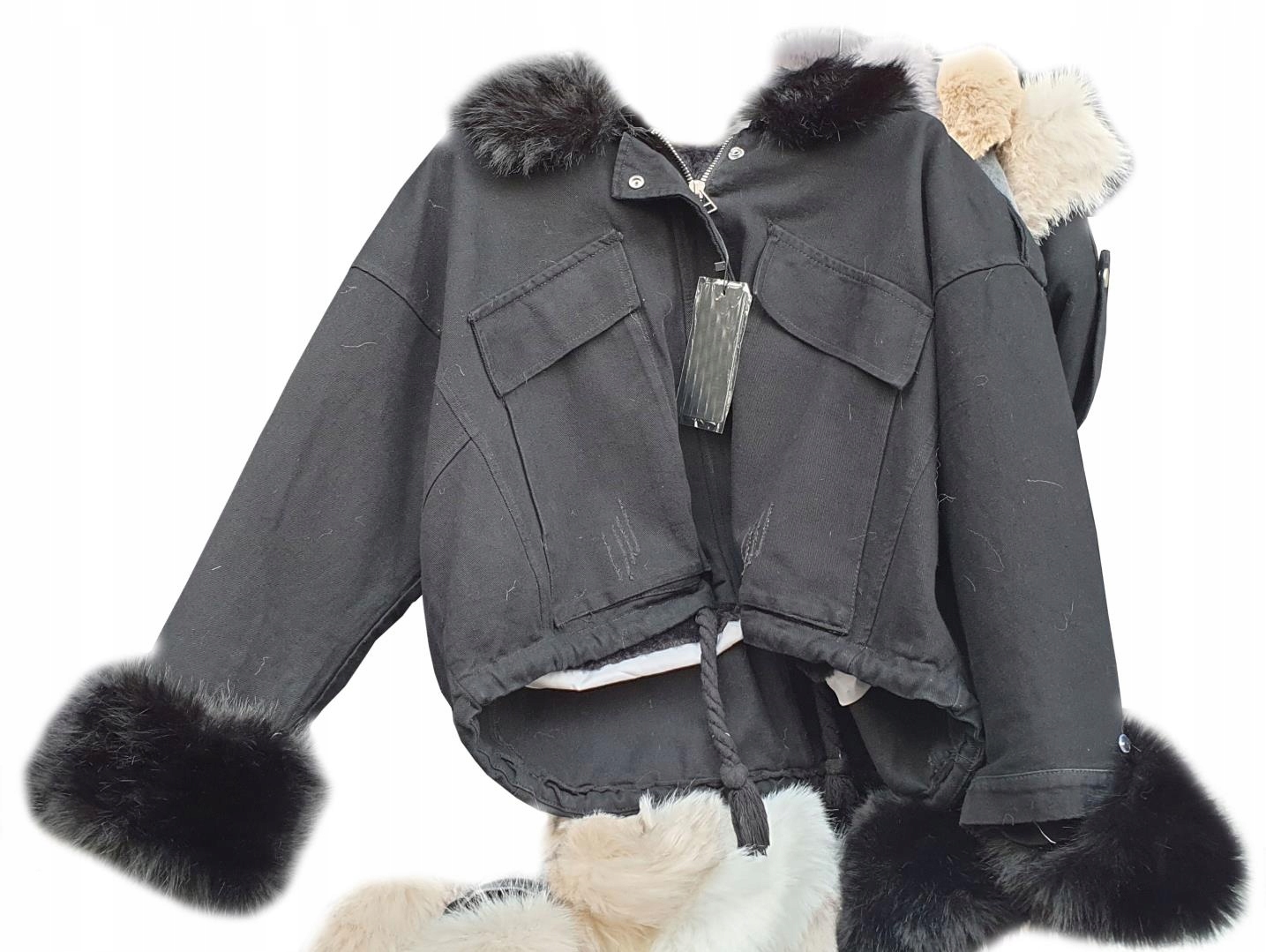 

Kurtka Jeansowa Z Futerkiem Katana Miś Futerkol/xl