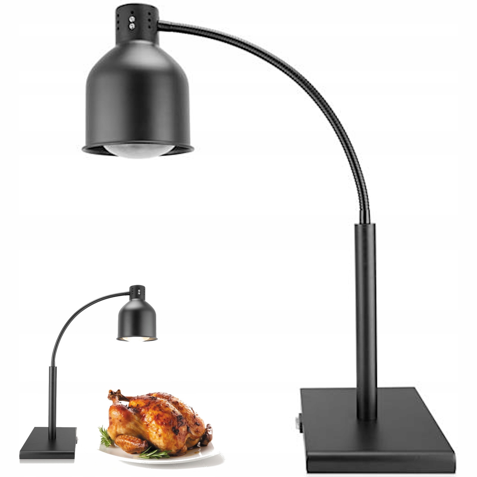 Stolní Topná Lampa Ohebná 250 W Pro Ohřívání Pokrmů Kuchyňské Vybavení