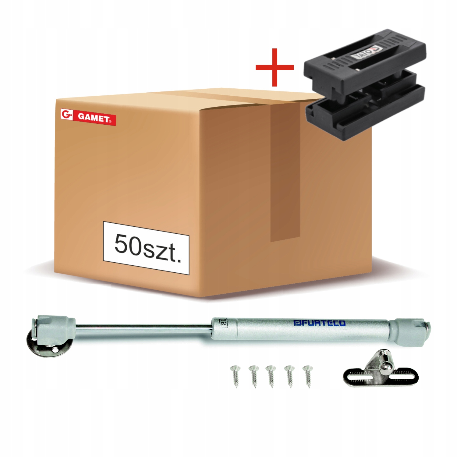 Gamet, Plynový píst PG4, 244 mm, 100 N, 50 Ks Dárek nůž na dýhy