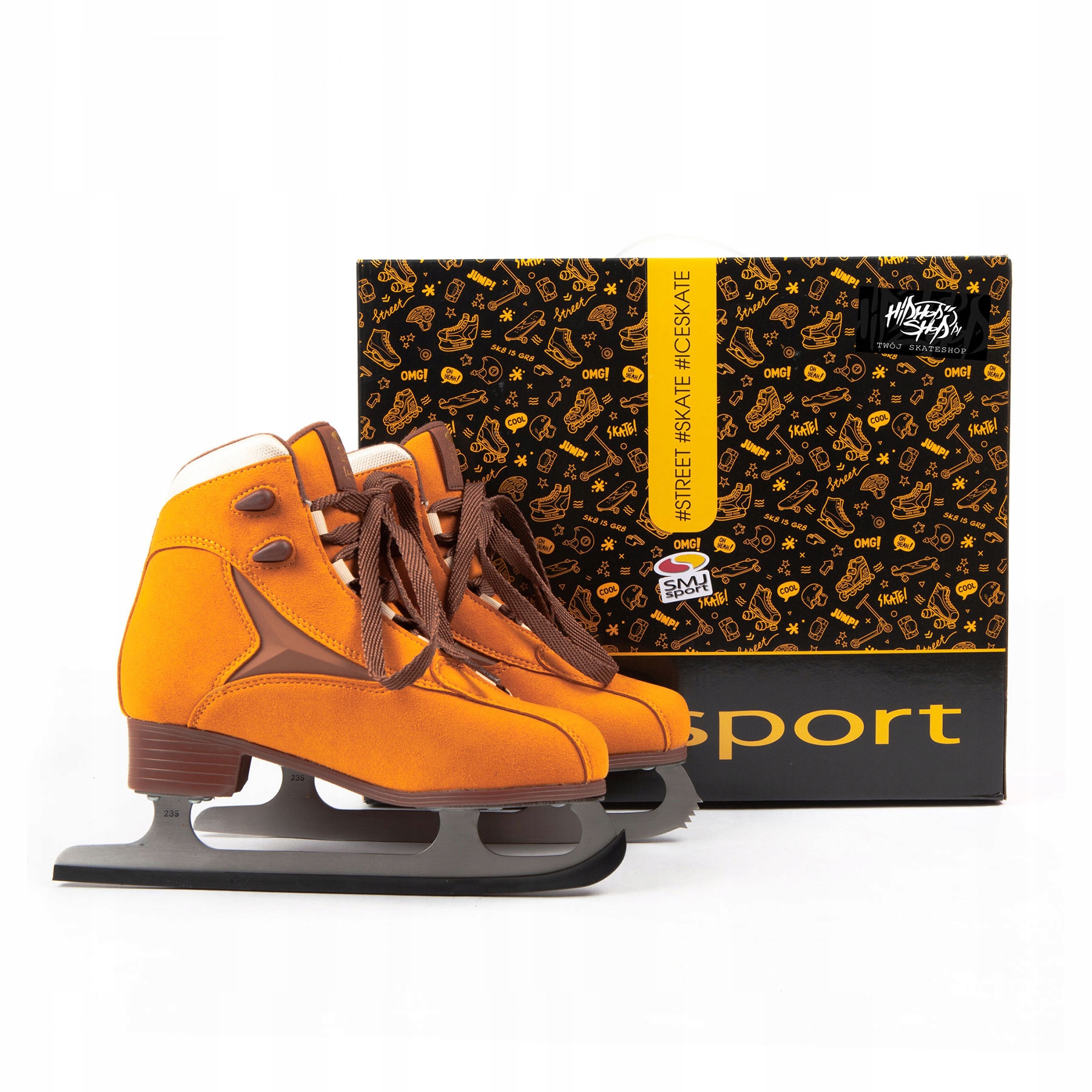 Dámské krasobruslařské brusle Smj Sport Arctica semišové velvet béžové 37