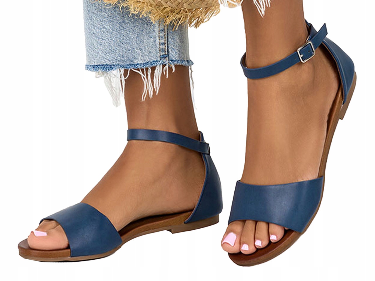 

Sandały Damskie Buty Płaskie Z Zakrytą Piętą r 38