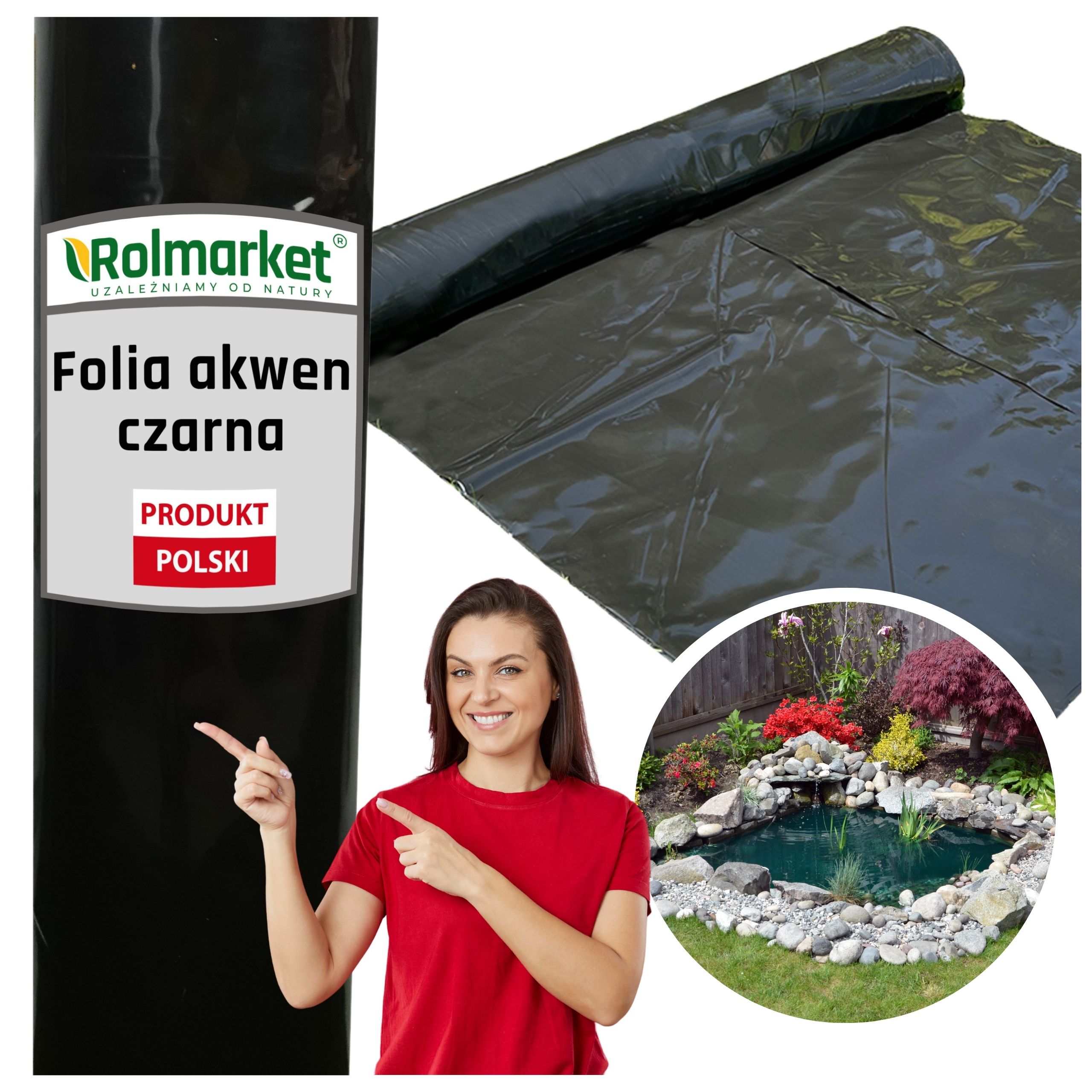 Folia Izolacyjna Do Oczek Wodnych 6x11m Stawów Akwen Oczka Wodnego Polska