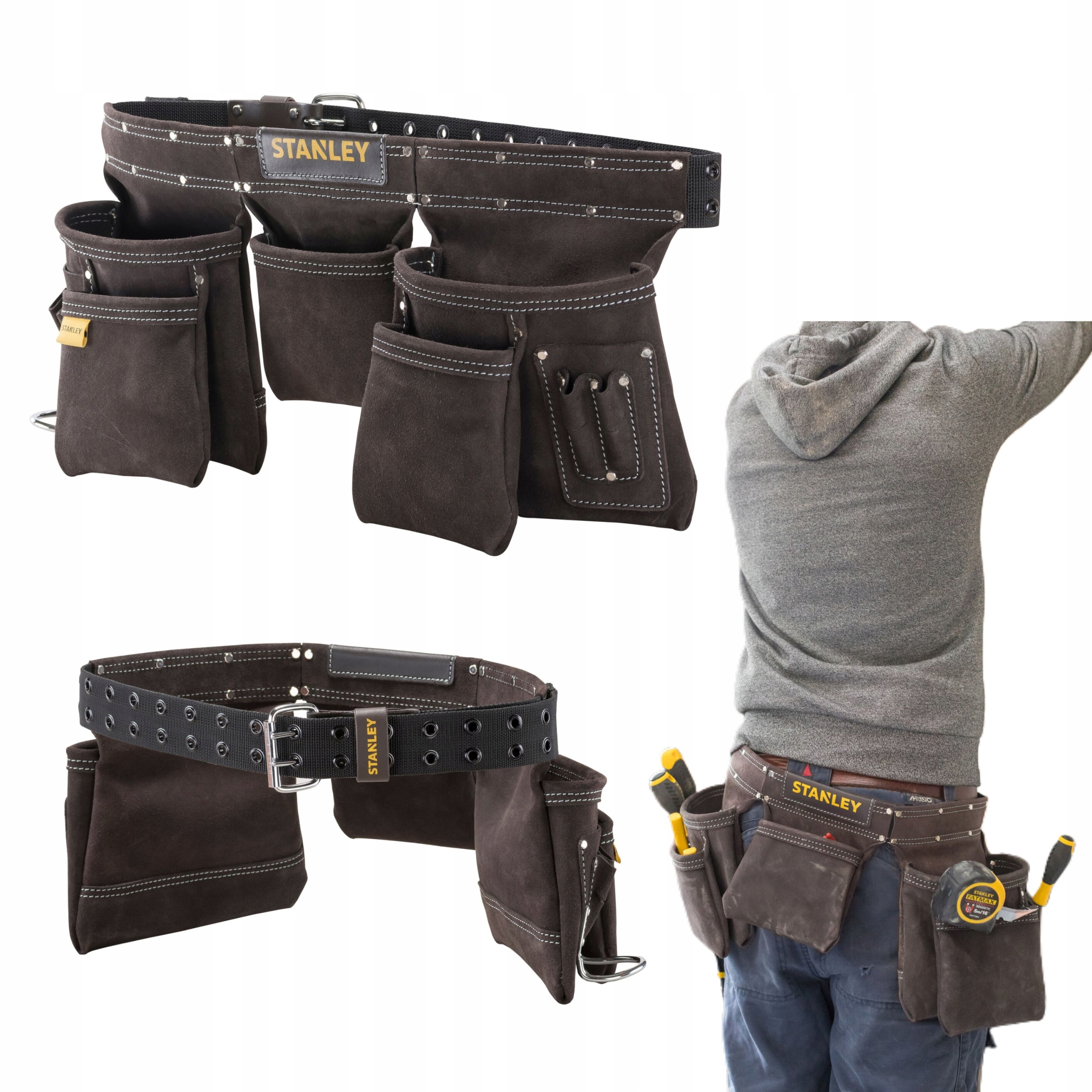 

Stanley 80-113 Skórzany Pas Monterski Na Narzędzia