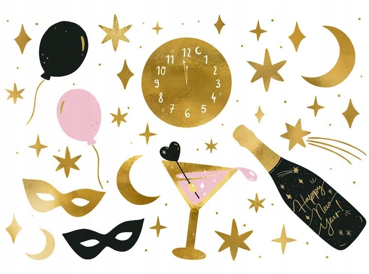 

Tatuaże zmywalne New Year's Eve na sylwestra