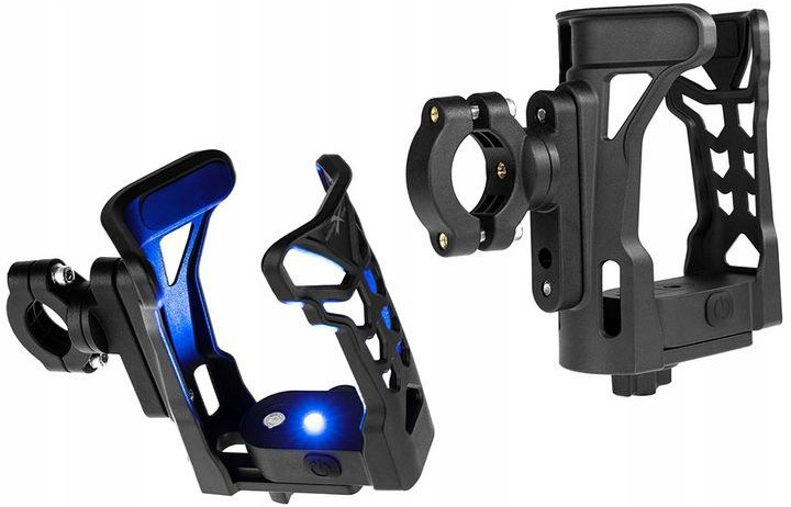 Uchwyt na bidon butelkę termos do skutera roweru podświetlenie LED Model UBH2