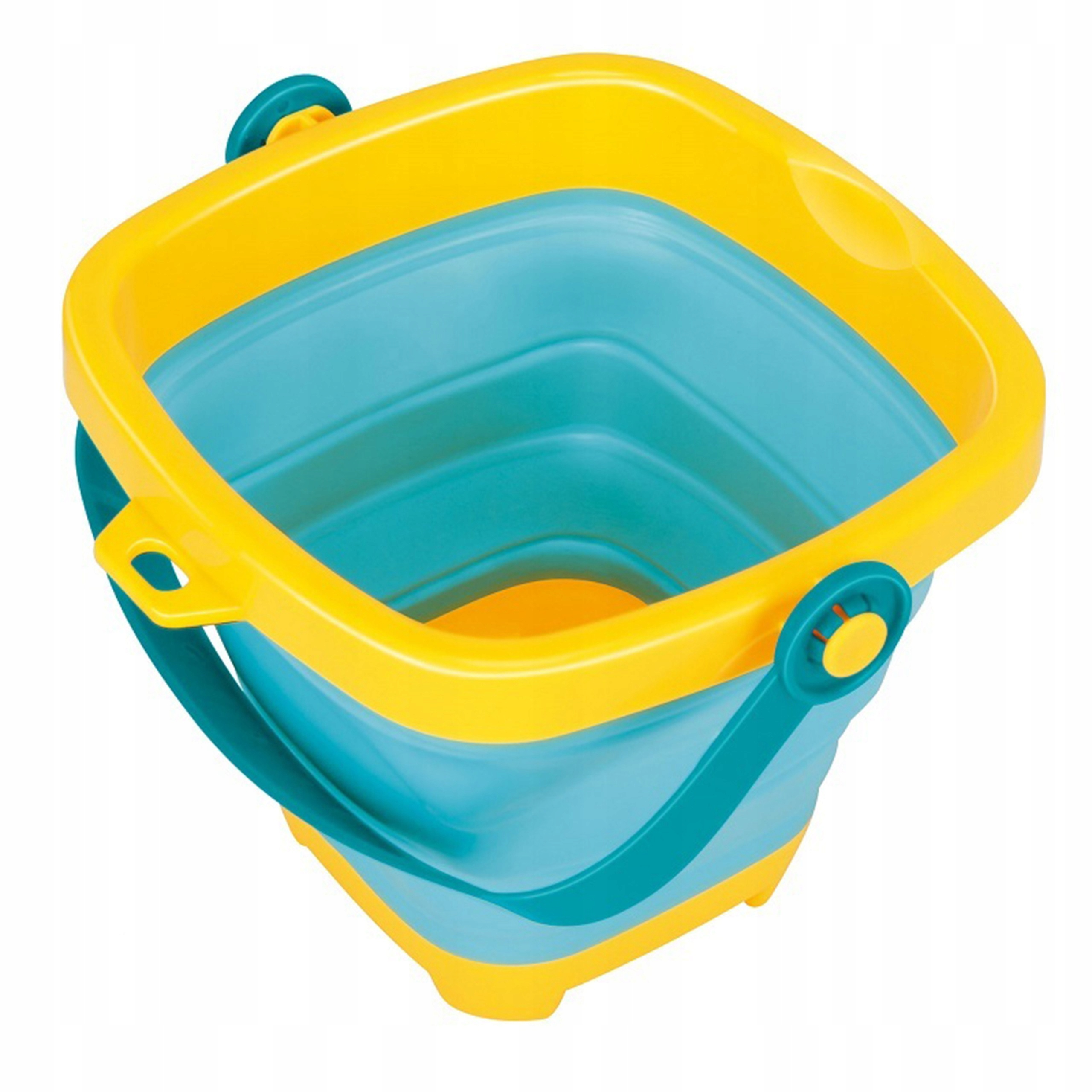 ZESTAW DO PIASKU PIASKOWNICY WIADERKO ŁOPATKA GRABKI FOREMKI 6 el. WOOPIE Marka Woopie