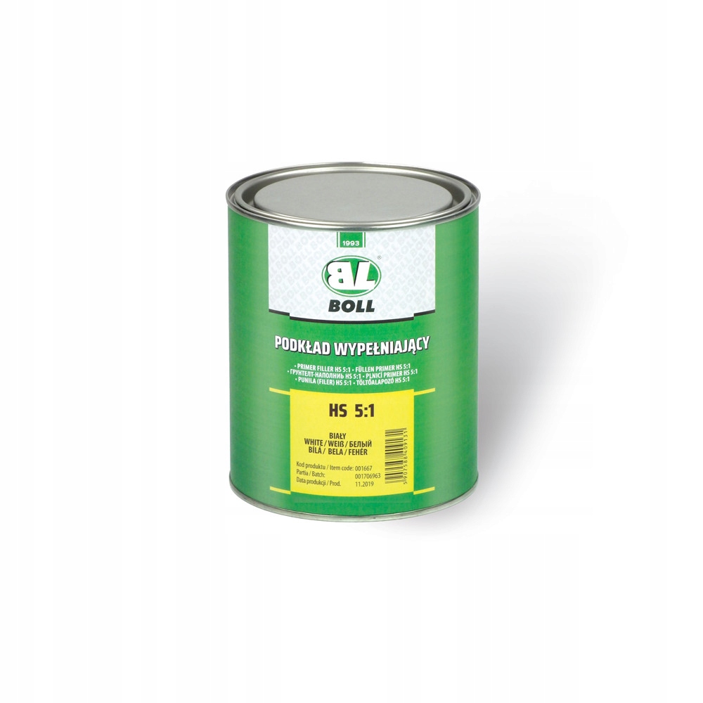 

Boll Podkład Wypełniający Hs 5:1 Biały 800ML