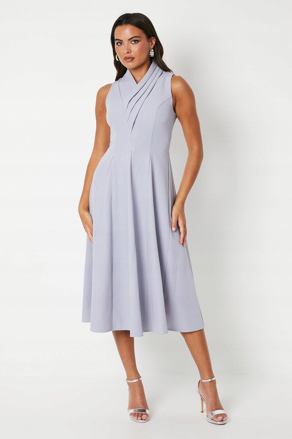Levandulová Šaty MIDI (36)